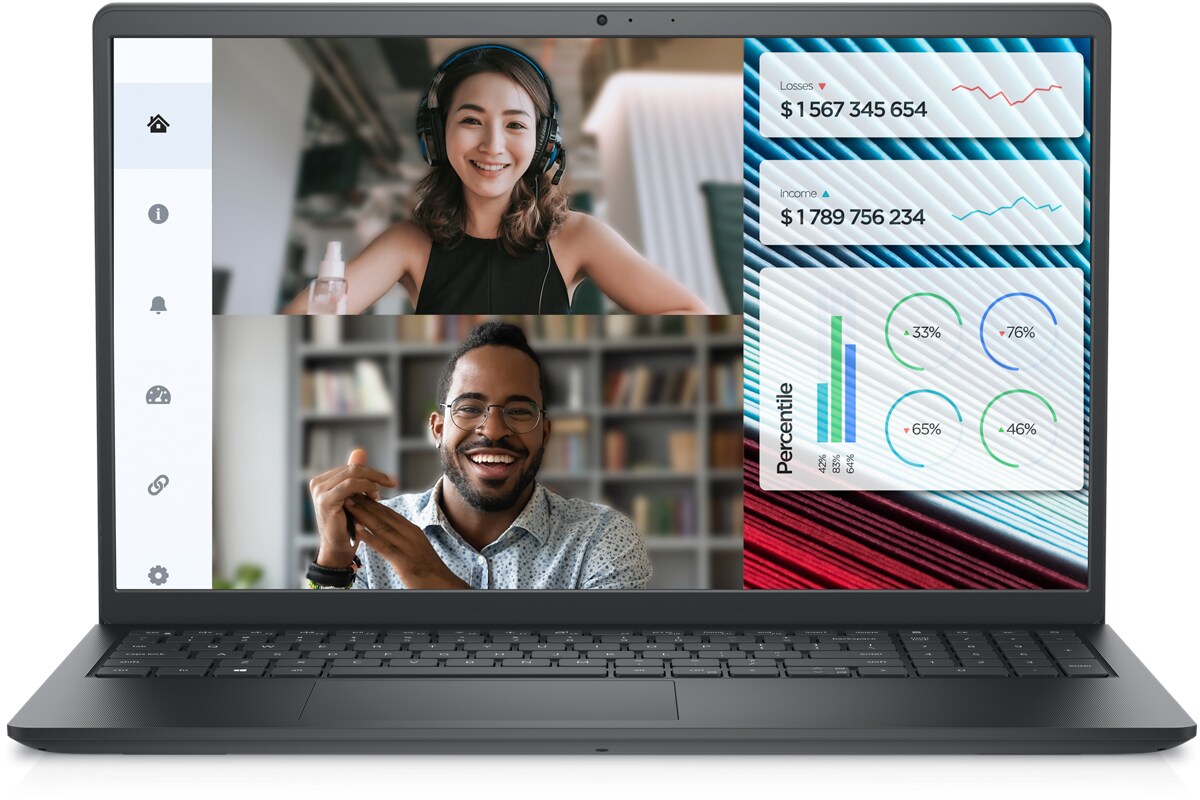 Dell Vostro 15 3520 - Front Open View